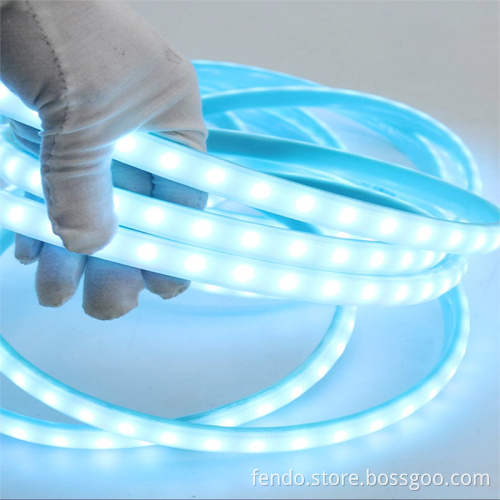 220V RGBIC Water Running Neon Light Strip - RGBW LED Rope Light